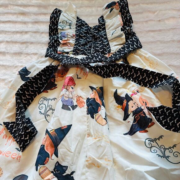 Royal Roe Boutique Halloween Vintage Style Spooktacular Dress Size 4t - Picture 7 of 7